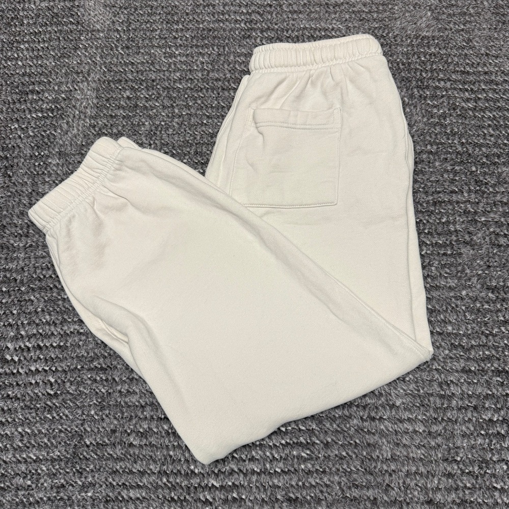 Aeropostale Womens Joggers XS Light Beige Fleece‎ Drawstring Sweatpants Casual